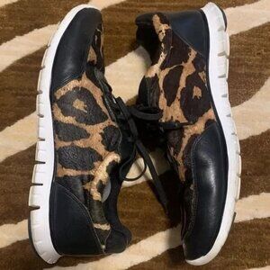 Cole Haan Zerogrand Leopard Hair Calf Sneakers 9.5
